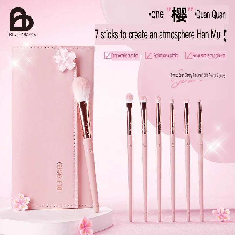 7-Piece Eye Makeup Brush Set | Eyeshadow Gift Box Eye Makeup Brush Set QXL