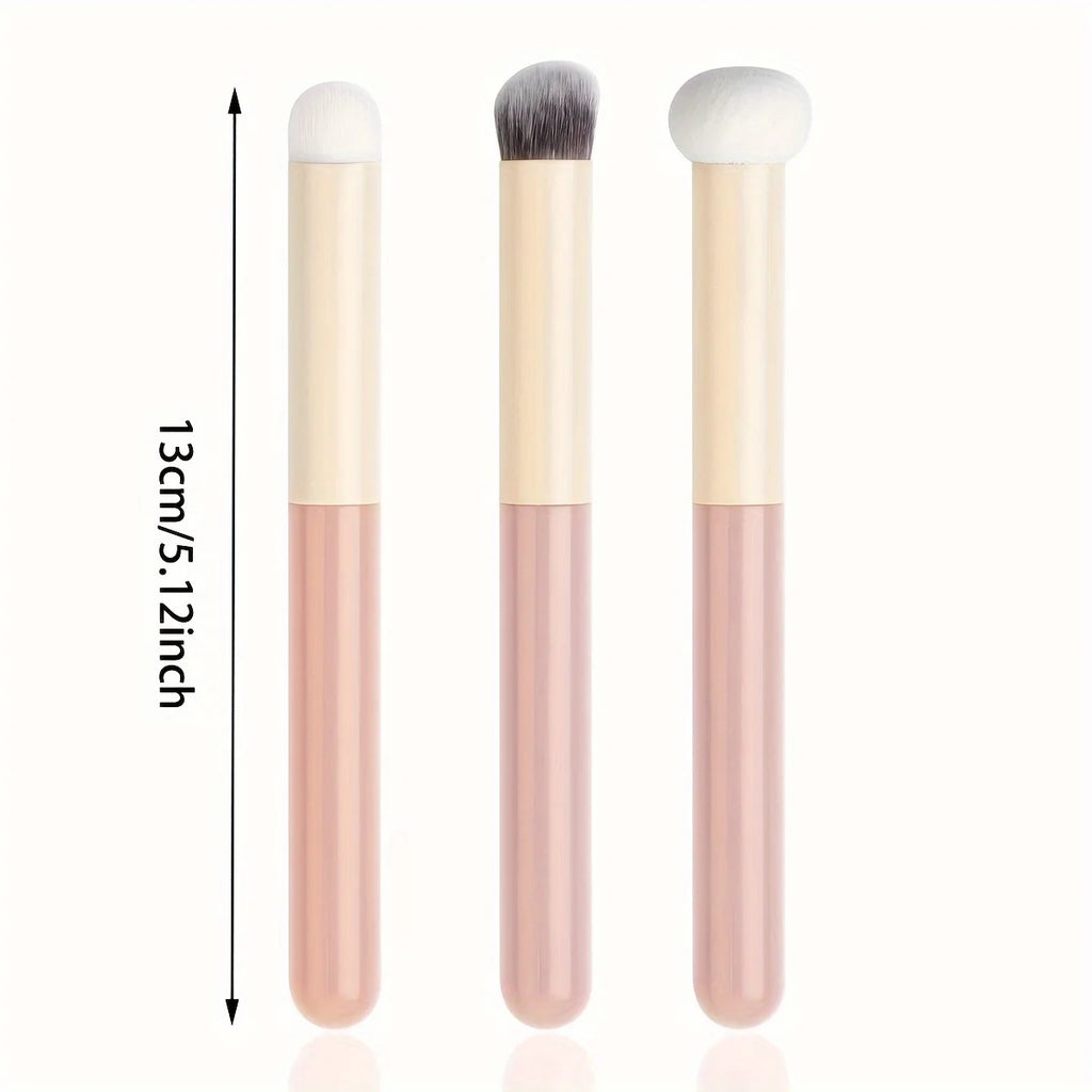 3-Pc Mushroom Sponge Makeup Brush Set – Concealer & Contour Sponge Makeup Brushes QXL 3PC Pink