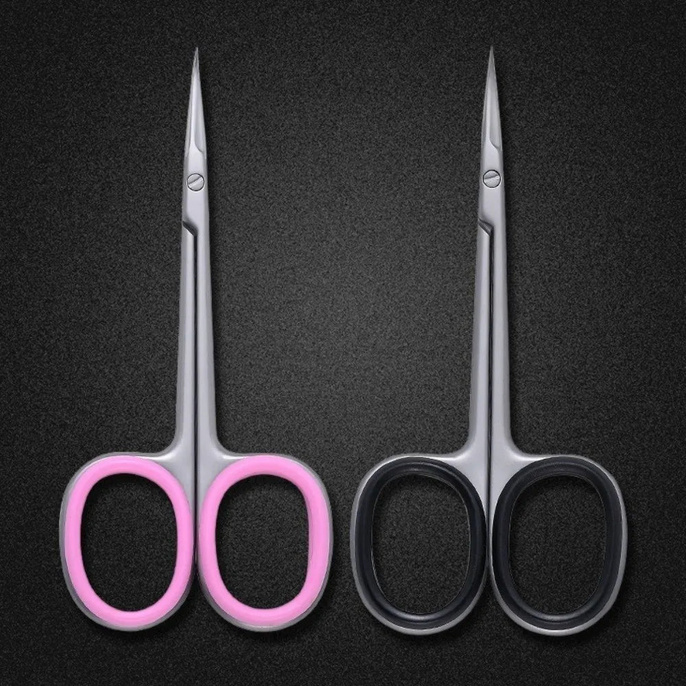 Stainless Steel Cuticle Shears | Fine Tip Curved Blade Scissors Cuticle Shears QXL