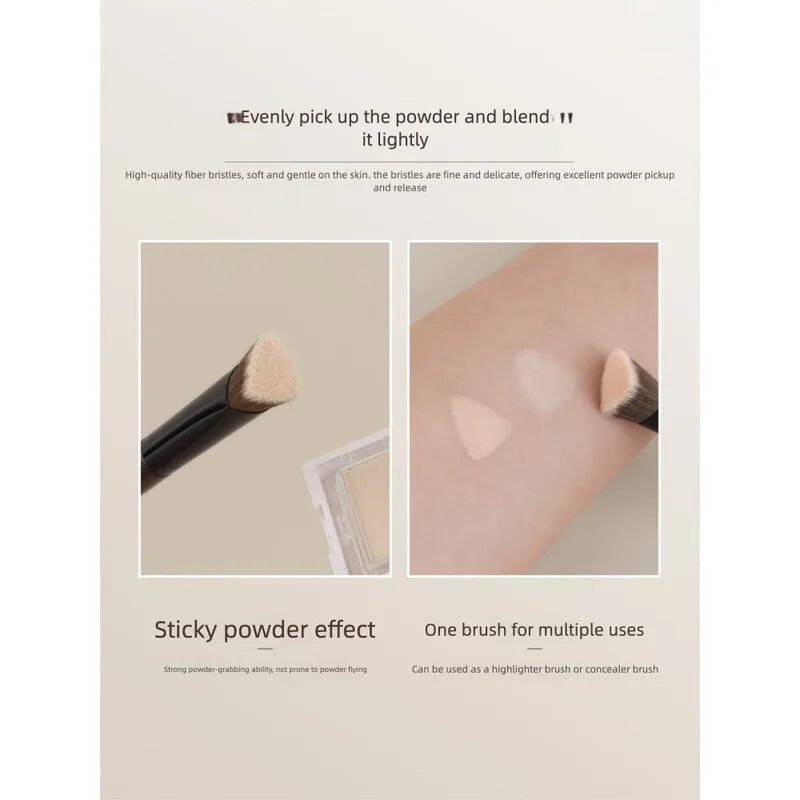 L33 Triangle Highlighter & Concealer Brush | Pro Makeup Tool Highlighter Makeup Brush QXL