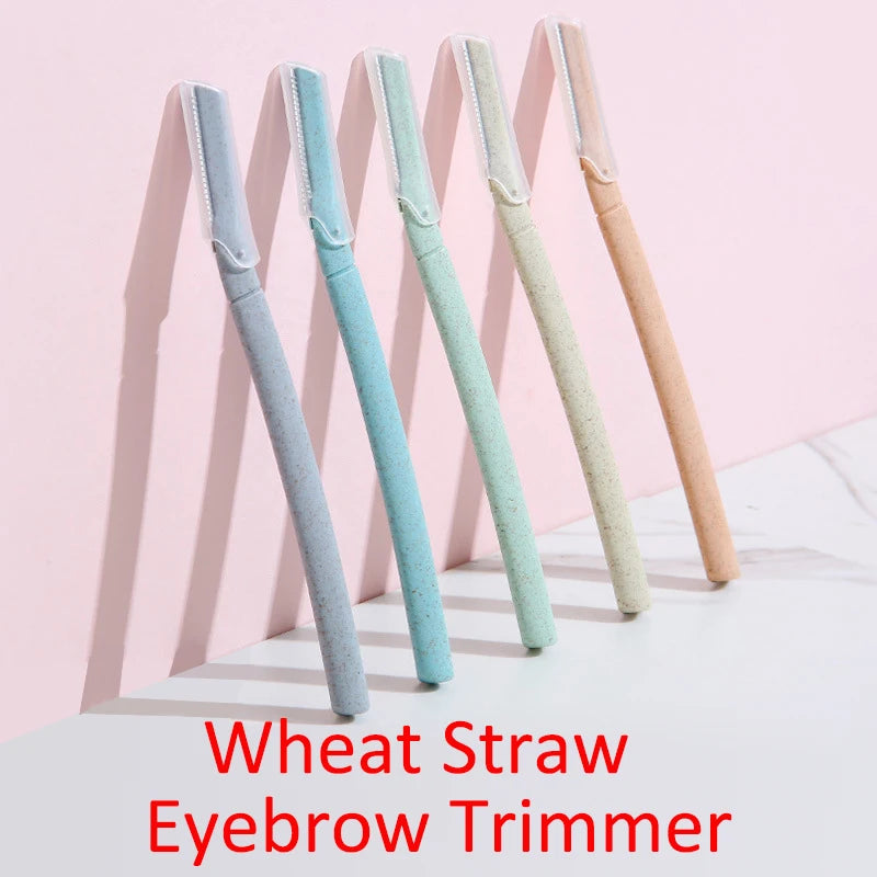 Portable Eyebrow Trimmer Face Razor | 1/2/5 Pack Safety Razor Eyebrow Trimmer Razor QXL 2PCS Random Color