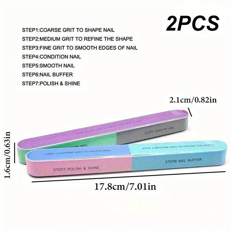 22-Pc Nail File & Manicure Set | Buffer, Cuticle & Pedicure Tools Nail Manicure Set QXL