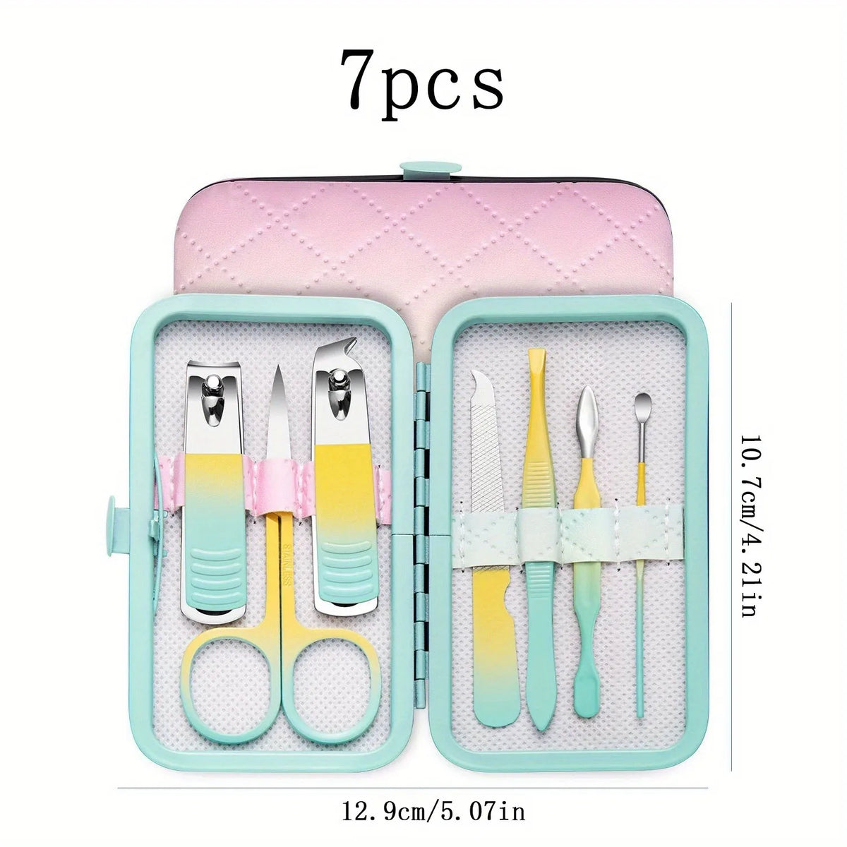 Stainless Steel Manicure & Pedicure Set | 7/10/18-Pc Travel Kit Manicure Pedicure Set QXL