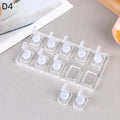 Acrylic False Nail Display Stand | 510-Grid Non-Magnetic Holder Nail Display Stand QXL D4