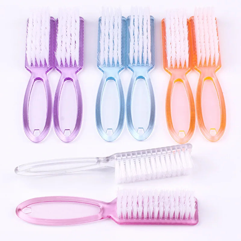 FUMOSIK 2-Pack Nail Art Dust Remover Brushes | Plastic Handle Nail Art Brush QXL