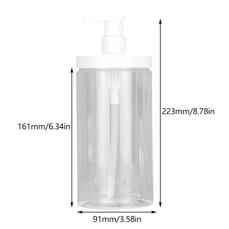 PET Lotion Pump Bottle | Refillable Travel Cosmetic Container Pump Dispenser Bottle QXL