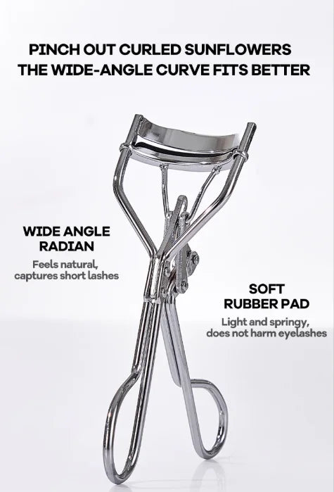 Wide-Angle Eyelash Curler | Long-Lasting Curl – 2 Pack Eyelash Curler QXL Silver