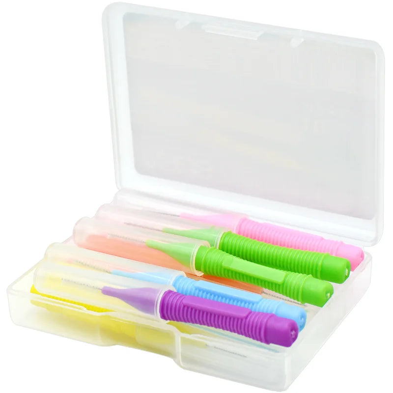 10-Pack Interdental Brushes 0.4–1.5mm | Dental Cleaning Kit Interdental Brush Kit QXL Mixed loading