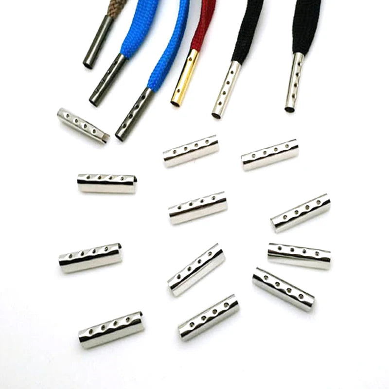 Metal Shoelace Aglets 20/50-Pack | DIY Lace Tip Replacements Shoelace Aglets QXL