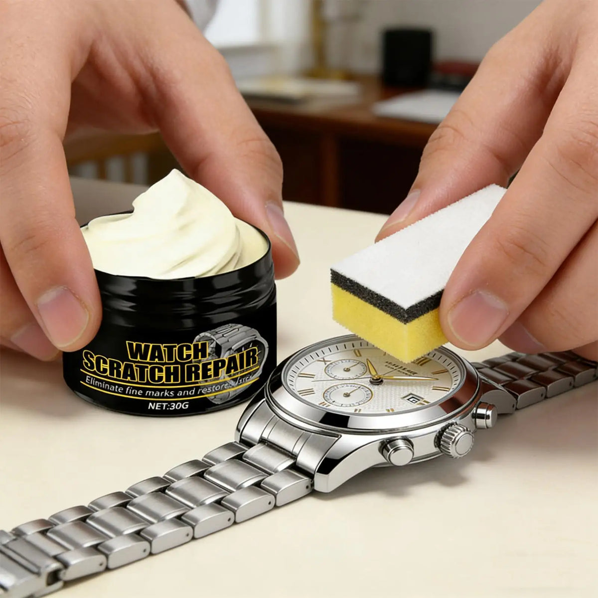 Watch Scratch Remover Paste 30g | Metal & Jewelry Polish Cream Watch Polish Paste QXL