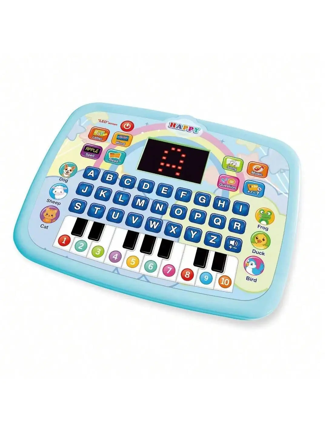 Kids Learning Tablet Toy | Alphabet Numbers Music & Math Educational Learning Toy QXL Blue