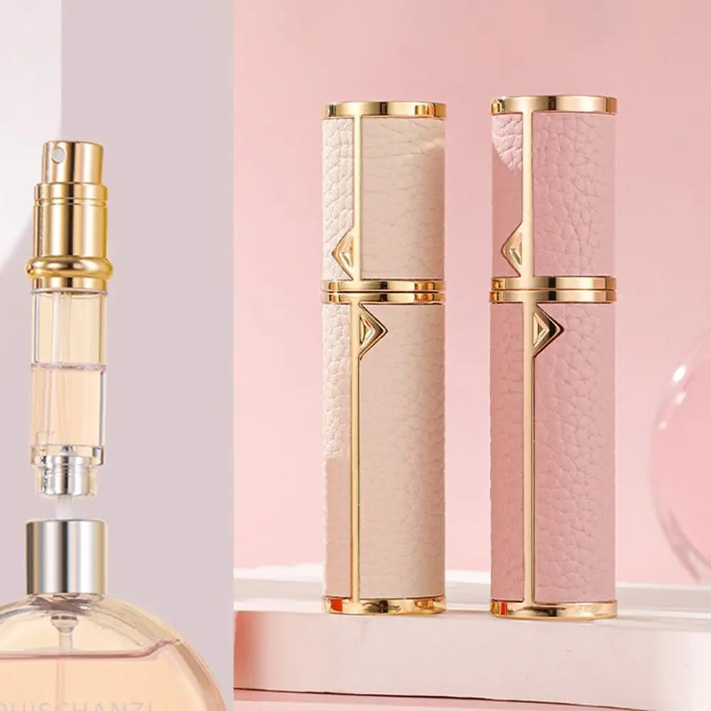 5ml PU Lychee Refillable Perfume Atomizer Travel Spray Bottle Perfume Atomizer QXL