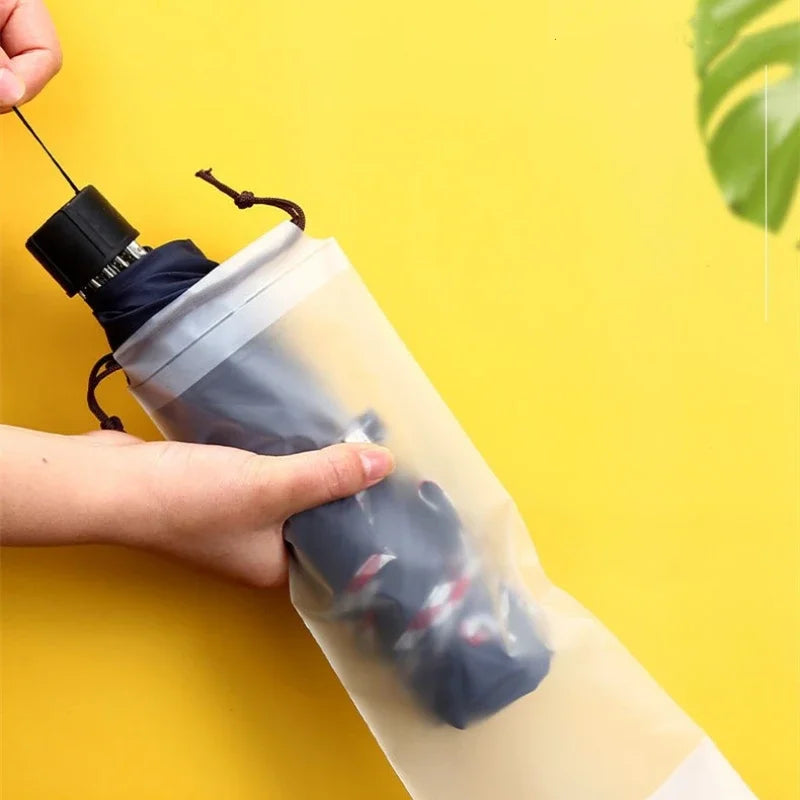 Waterproof Translucent Umbrella Storage Bag | Drawstring Cover Umbrella Storage Bag QXL