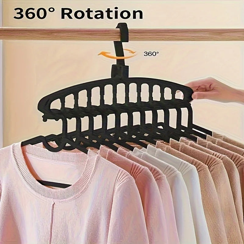 6-Pack Multi-Hook Space-Saving Clothes Hangers | Wardrobe Clothes Hangers QXL