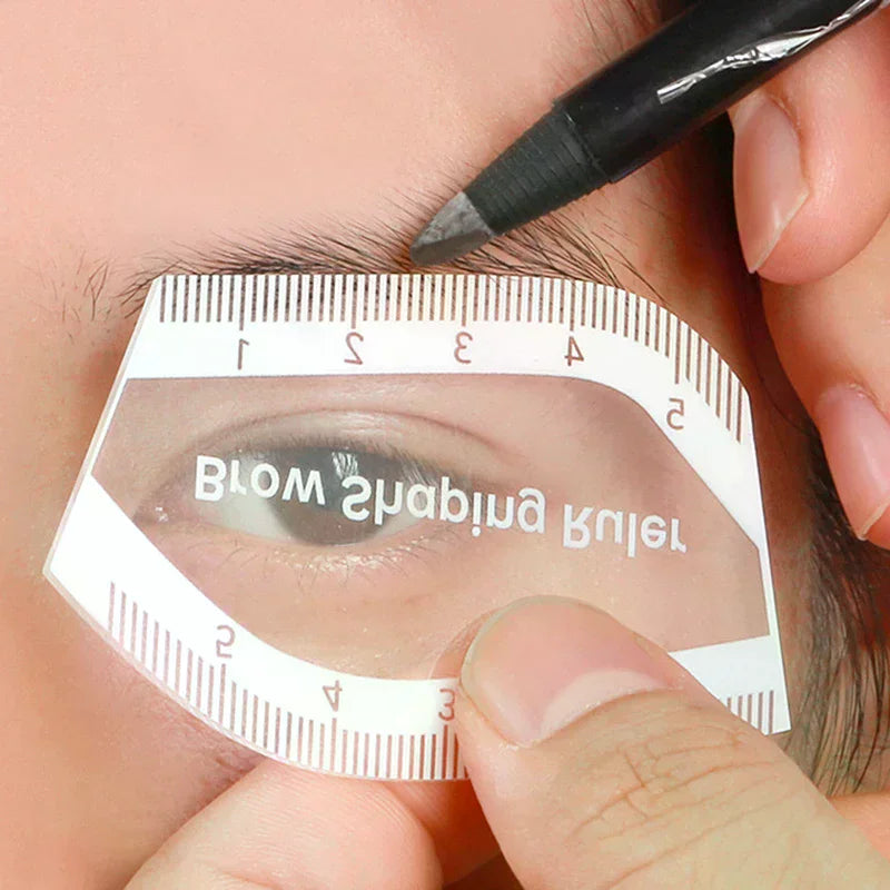 Brow Mapping Ruler | Eyebrow Shaping Stencil & Microblading Tool Eyebrow Shaping Tool QXL