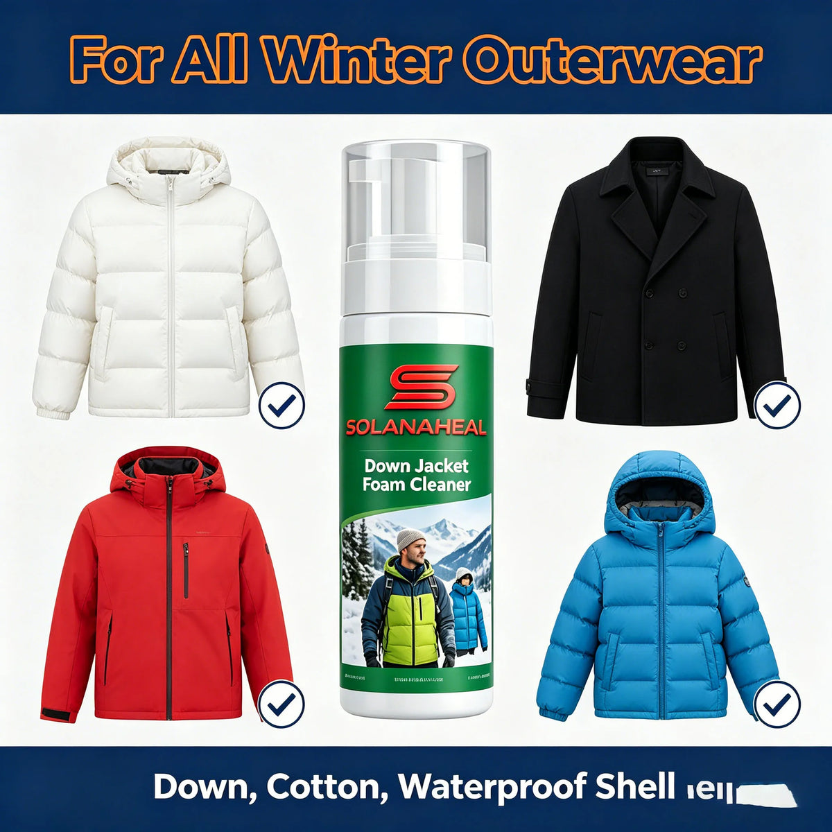 Puffer Jacket Dry Cleaning Foam | No-Rinse Spot Cleaner Fabric Spot Cleaner QXL