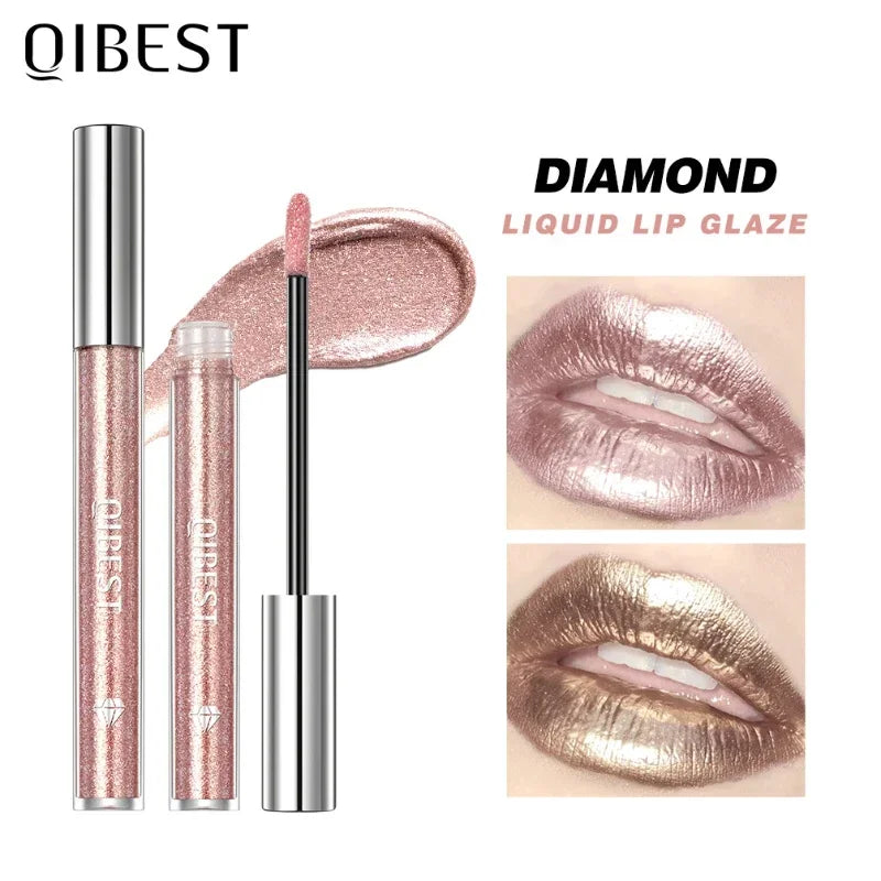 Dual-Purpose Liquid Lipstick & Diamond Eye Shadow Gloss Liquid Lip Glaze QXL