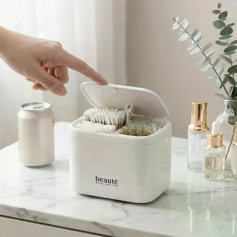 Automatic Cotton Swab Dispenser Box | Dustproof Organizer Cotton Swab Organizer QXL