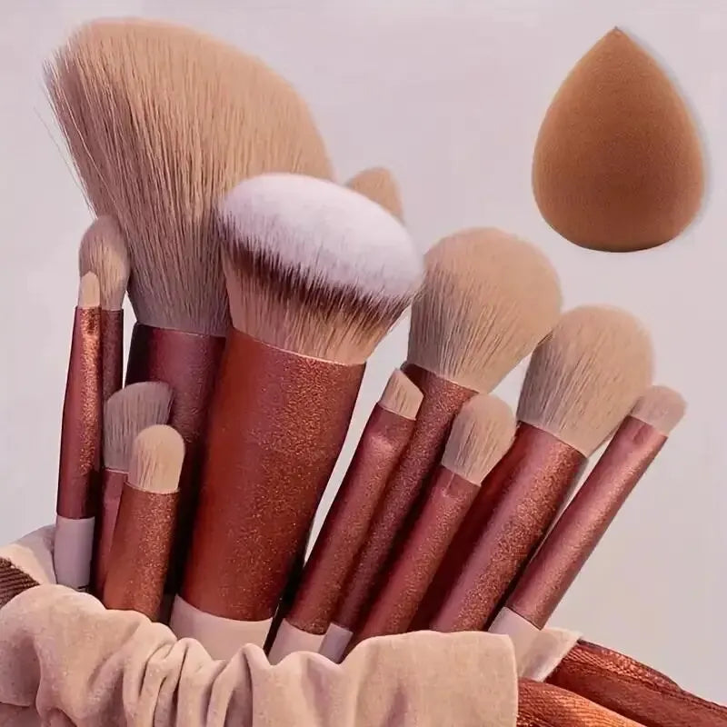 Professional Makeup Brush Set – Soft Kabuki & Blending Brushes Makeup Brush Set QXL