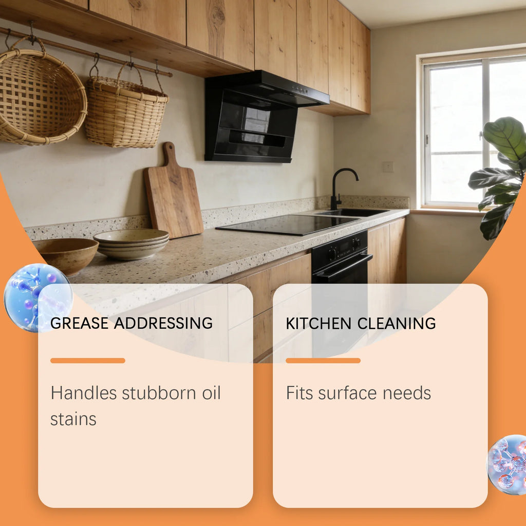 Kitchen Grease Foam Cleaner | Stove & Range Hood Degreaser Kitchen Degreaser Spray QXL