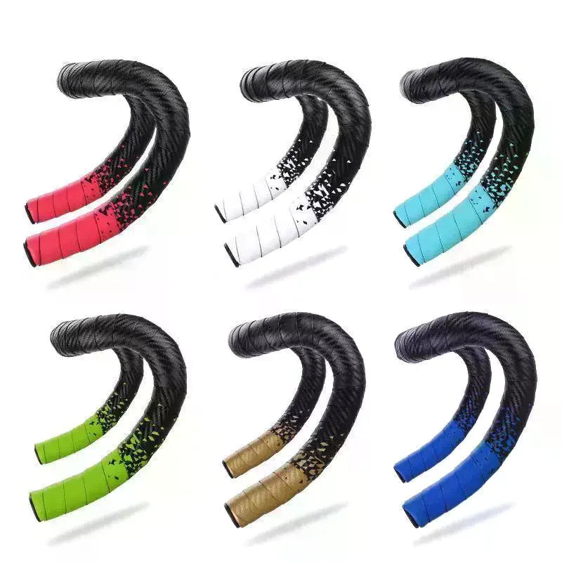 Anti-Vibration Bike Handlebar Tape | Non-Slip PU EVA Grip Bike Handlebar Tape QXL