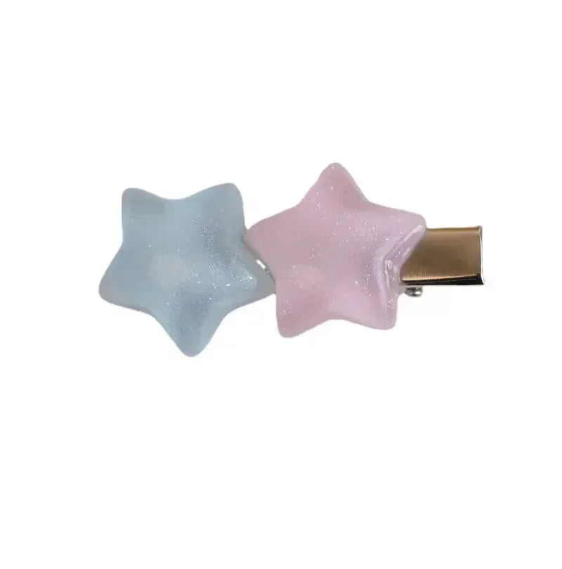 Jelly Pentagram Duckbill Hair Clip | Cute Bangs Side Clip Hair Clip QXL