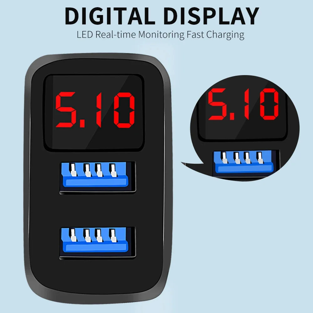 18W Dual USB QC 3.0 Fast Wall Charger | EU US UK Plug USB Wall Charger QXL
