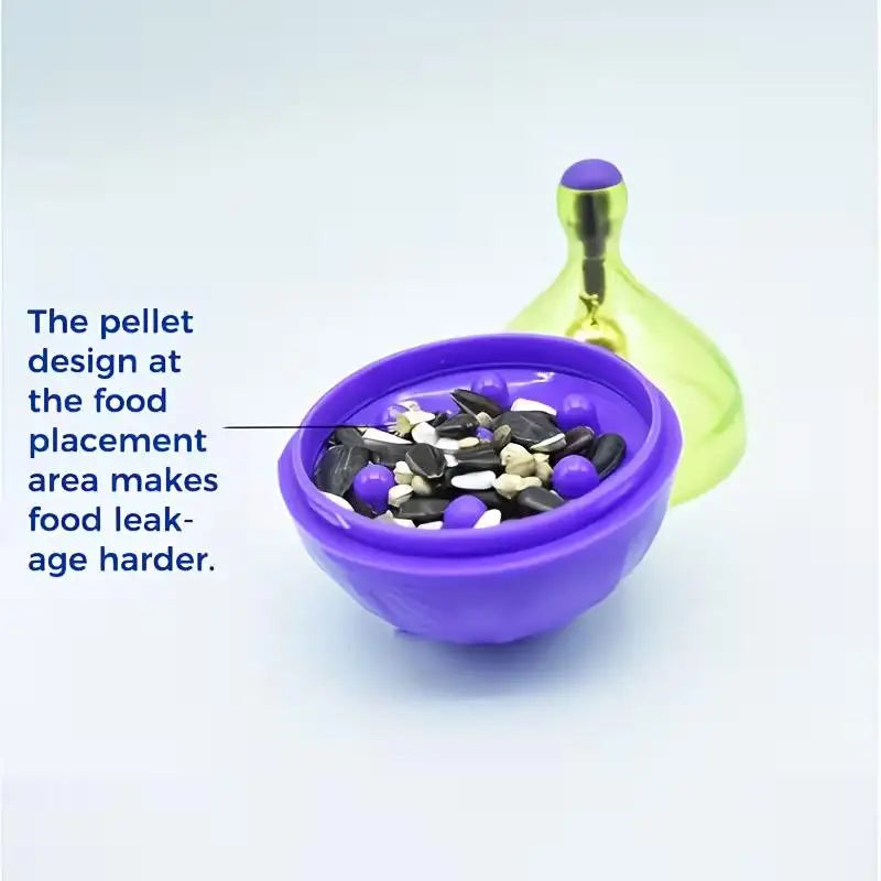 Wobbling Parrot Toy with Bells | Budgie & Cockatiel Bird Toy Bird Cage Toy QXL