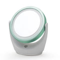 360° LED Vanity Mirror | Double-Sided 5X Magnification, 3 Lights LED Vanity Mirror QXL rechargeable-Green