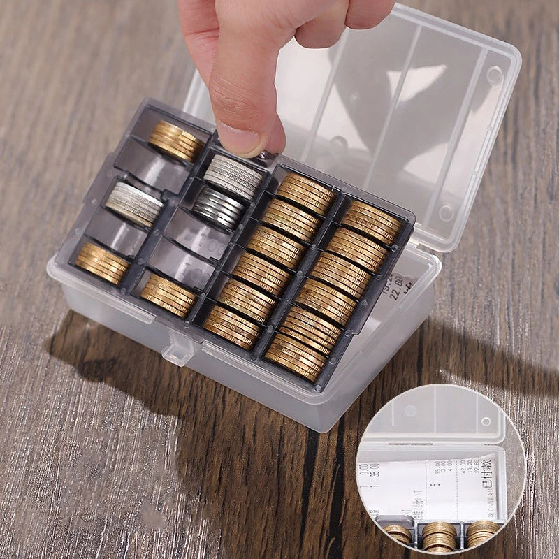 Clear Round Coin Capsule Case | Collector Display & Storage Coin Display Case QXL