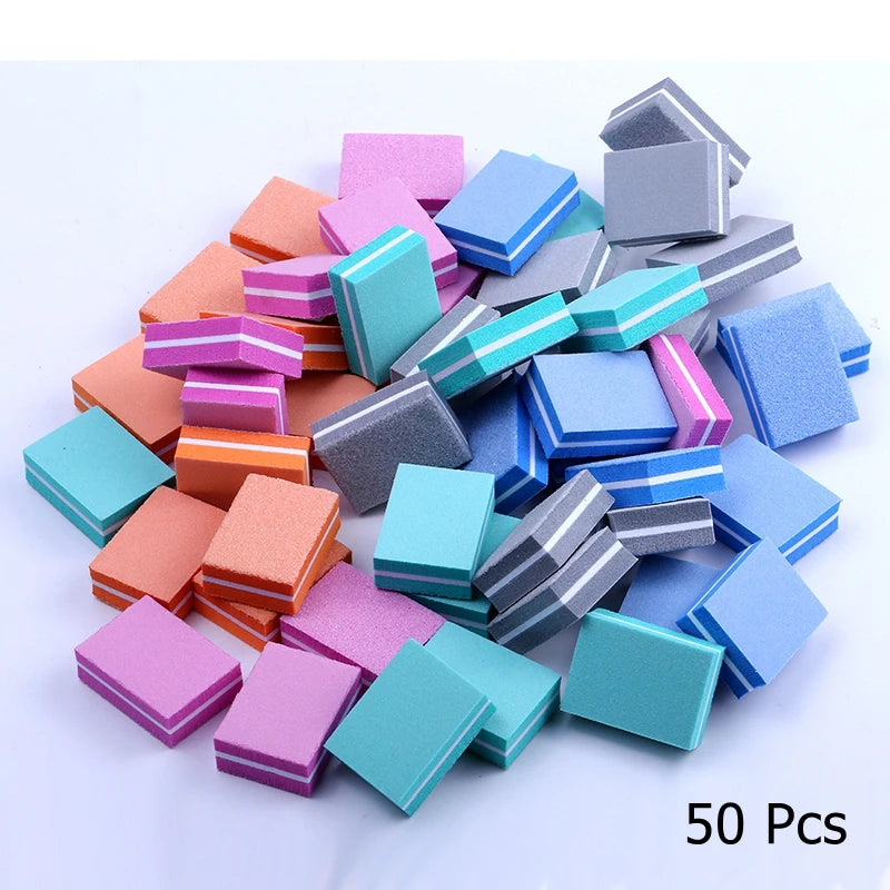 FUMOSIK Mini Sponge Nail Buffer Blocks | 10/25/50 Pack Nail Buffer Block QXL