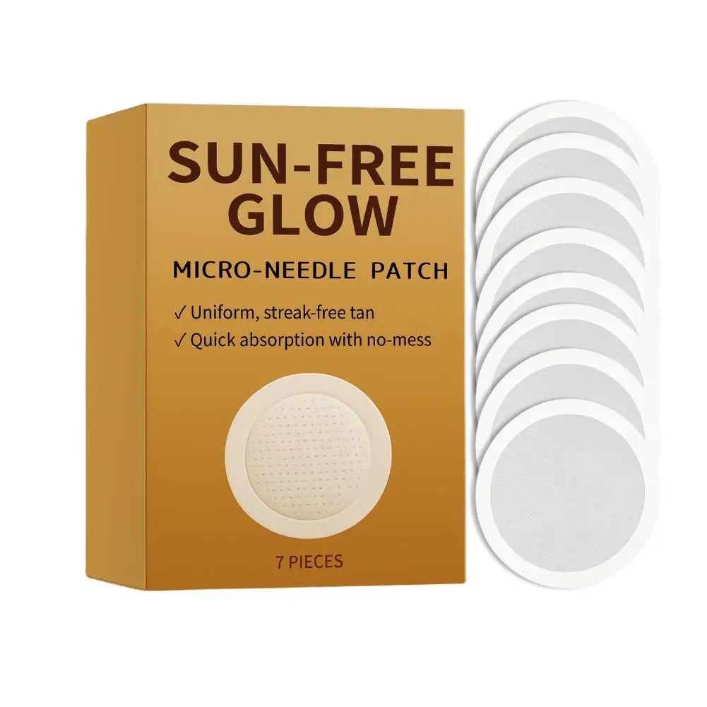 Sunless Tanning Micro-Needle Patches | Natural Glow for All Skin Sunless Tanning Patches QXL A
