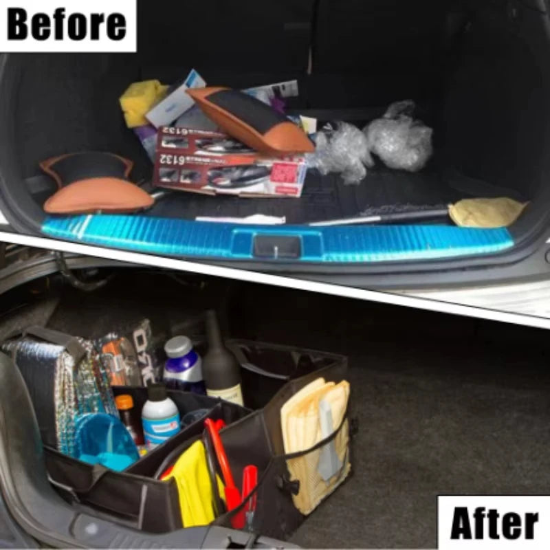 Collapsible Car Trunk Organizer | Large Oxford Storage Box Car Trunk Organizer QXL