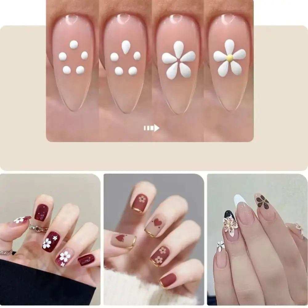 5-Petal Flower Nail Dotting Pen | One-Stroke DIY Nail Art Nail Dotting Tool QXL