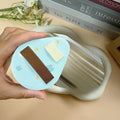 Pear Shaped Makeup Sponge Powder Puff | Wet & Dry Use Makeup Sponge Puff QXL Dolphin blue 1Pc