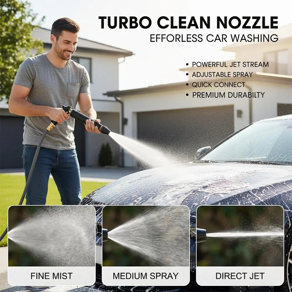 Heavy-Duty Adjustable Garden Hose Nozzle | Car Wash Water Gun Garden Hose Nozzle QXL