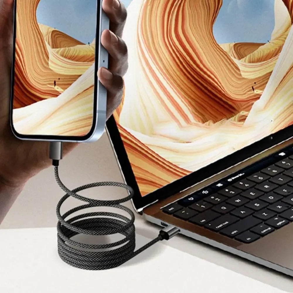 100W Magnetic USB-C Fast Charging Cable | iPhone & MacBook Magnetic Charging Cable QXL