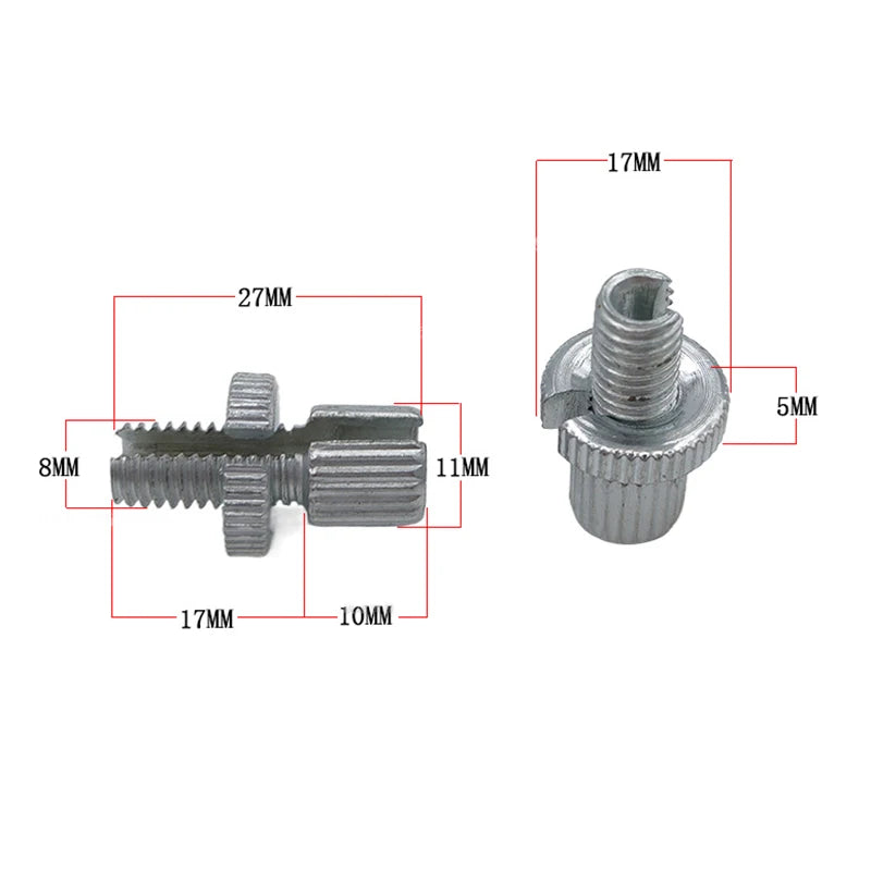 2-Pack M8 Clutch Brake Cable Adjuster Screws – Motorcycle & Bike Cable Adjuster Bolt QXL