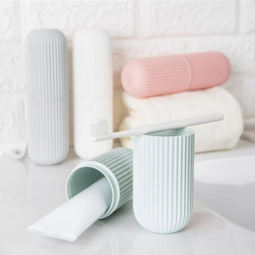 Travel Toothbrush & Toothpaste Storage Box | Portable Case Toothbrush Travel Case QXL