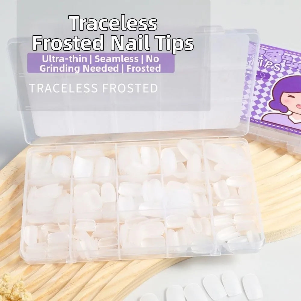 420pc Matte Ultra-Thin Almond False Nail Tips | Y2K Style False Nail Tips QXL