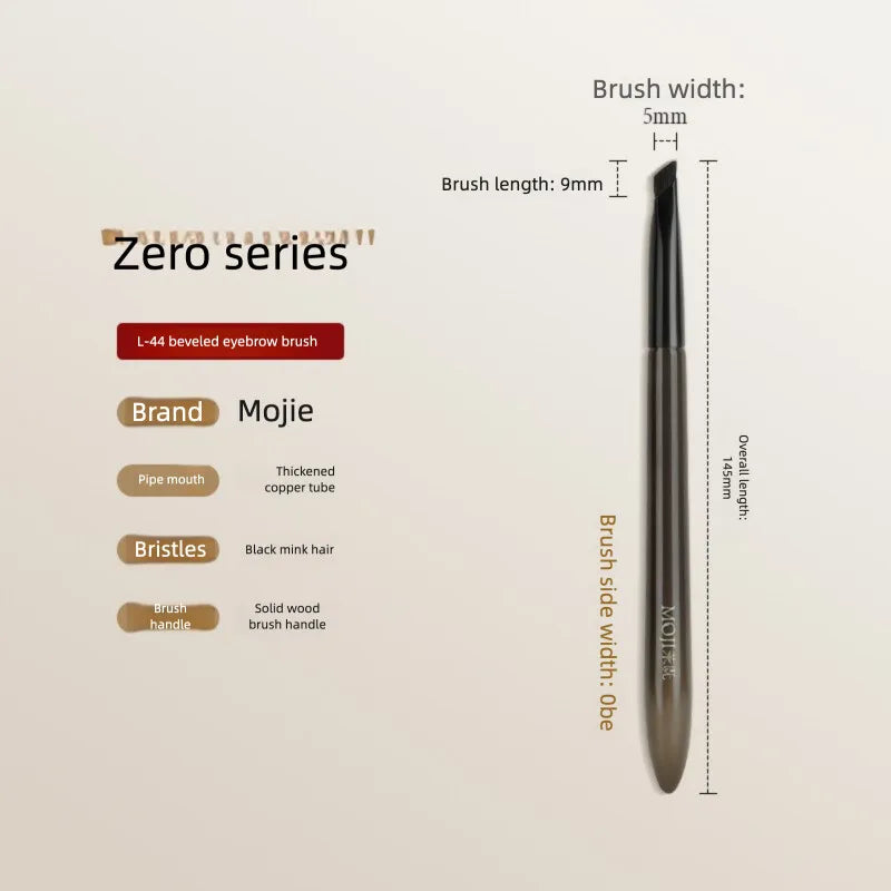 L44 Slanted Eyebrow Brush | Wool Fiber Flat Head Pro Makeup Eyebrow Makeup Brush QXL L44