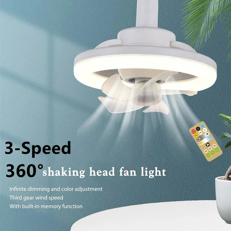 Dreamburgh 60W Ceiling Fan Light | 3-Speed Dimmable Remote E27 Ceiling Fan Light QXL