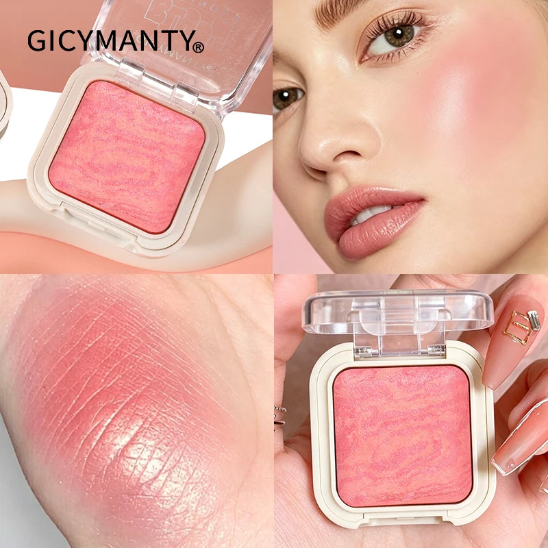 GICYMANTY Baked Blush Powder | High-Pigment, Oil Control Baked Blush Powder QXL