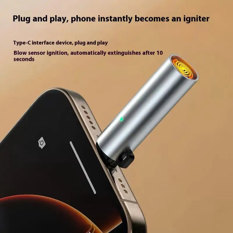 USB Type-C Flameless Electric Lighter | Windproof & Portable Electric Lighter QXL