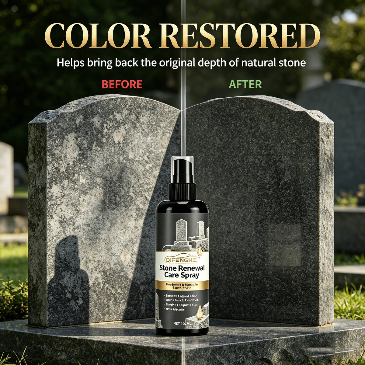 100ml Stone Renewal Spray – Polish & Restore Stone Color Stone Care Spray QXL