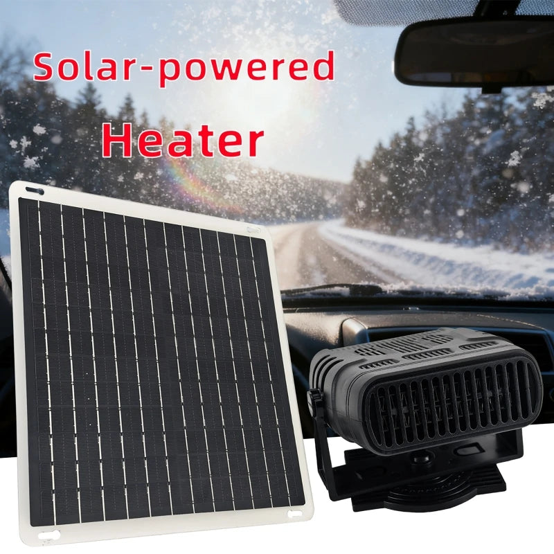 12V 20W Solar Powered Portable Heater | Car, Camping & Pets Solar Car Heater QXL