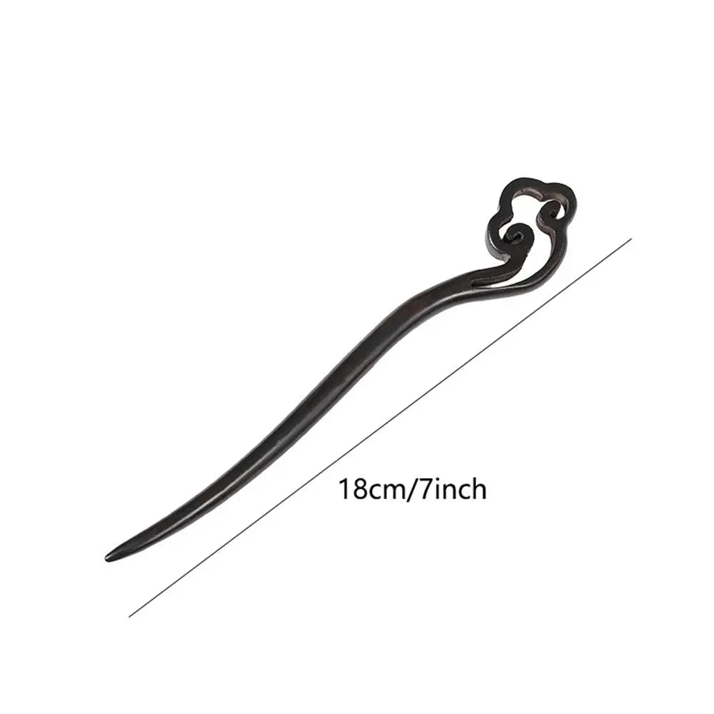Handmade Carved Wooden Hair Stick | Chinese Chopstick Hairpin Wooden Hair Stick QXL