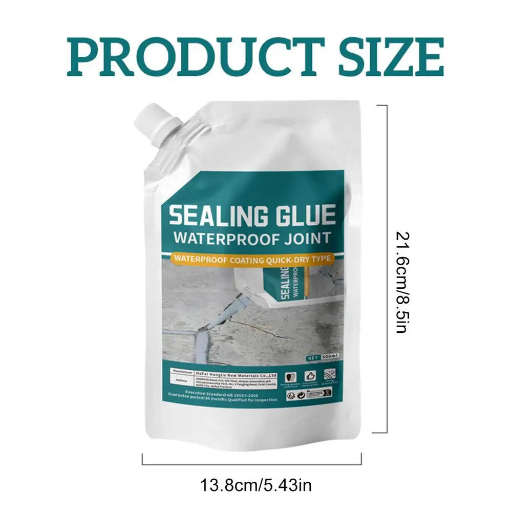 500ml Concrete Crack Filler Sealant | Waterproof Quick-Dry Concrete Crack Sealant QXL 1pcs