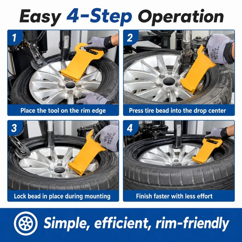 Nylon Tire Bead Depressor Tool | Rim Press Clamp for Tire Changer Tire Mounting Tool QXL