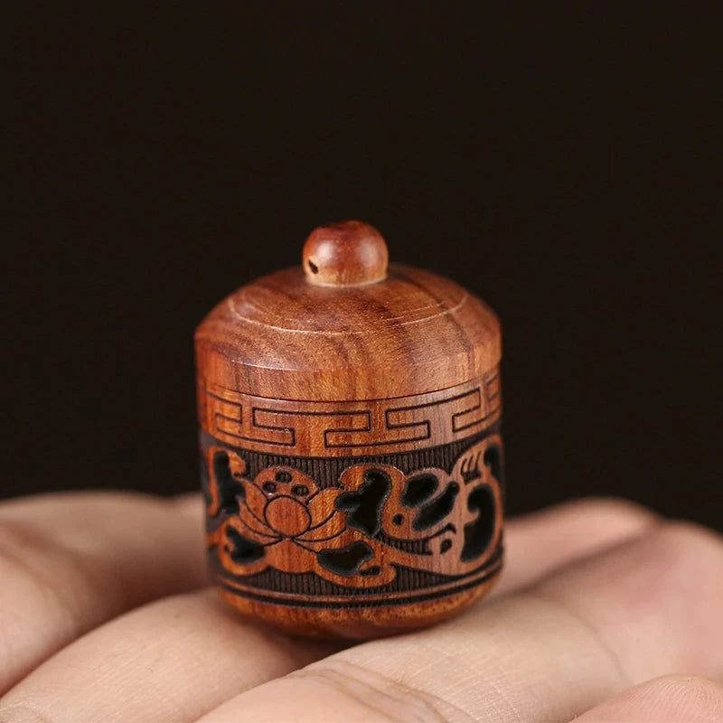 Sandalwood Acorn Pomander Pendant | Wood Fragrance Diffuser Jar Wood Pomander Pendant QXL